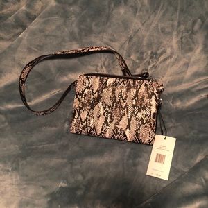 NWT Snake print crossbody purse